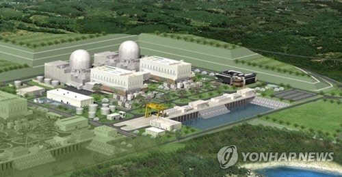 신고리 5·6호기 건설 조감도. <한국수력원자력 제공>